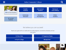 Tablet Screenshot of dcccd.edu